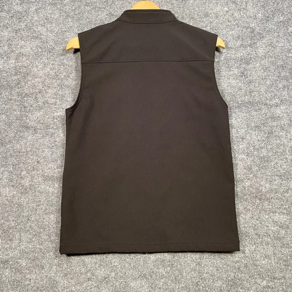 Class Club Boys Black Softshell Full Zip Vest Mock Neck Size 14/16 F14CL260B NEW